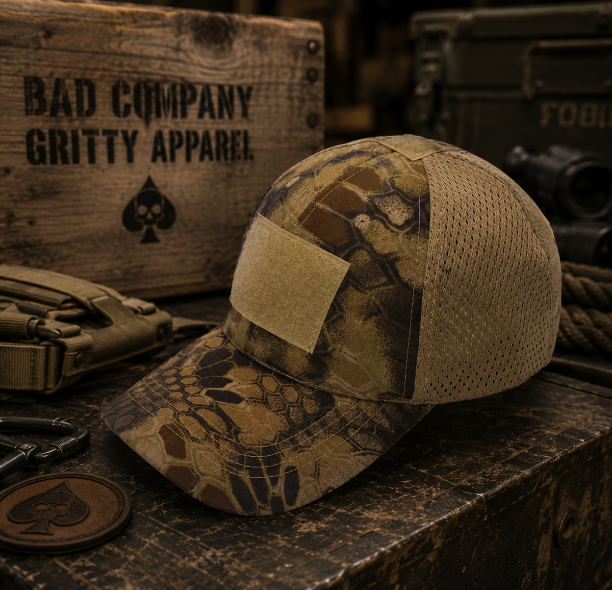 Bad Days Tactical Mesh Hat - Kryptek Camo