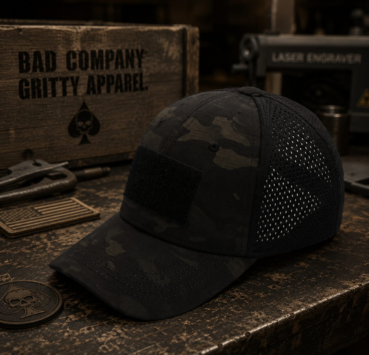 Bad Days Tactical Mesh Hat - Camo