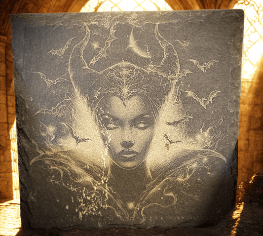 Queen Maleficent Slate Coaster – Mistress of the Night